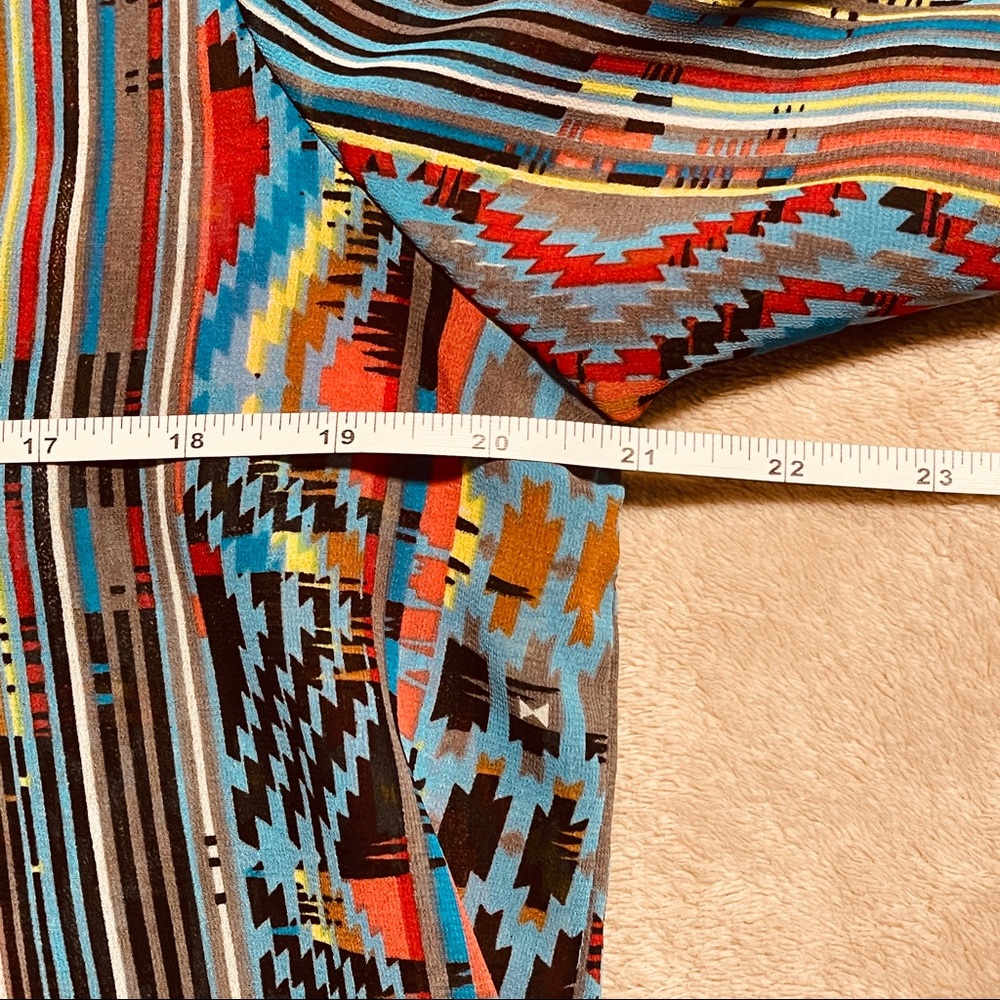 Sheer Aztec Print Top - Picture 5 of 10